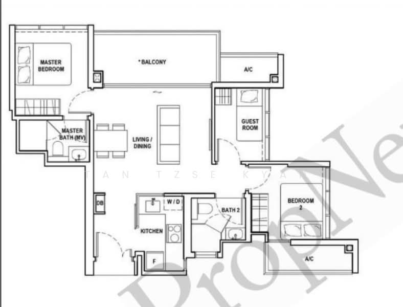 Fyve Derbyshire, 5 Derbyshire Road, Room Rental, 100 sqft, Condominium For Rent, by Tan Tzse Kyan, 500198291 - PropertyGuru.com.sg