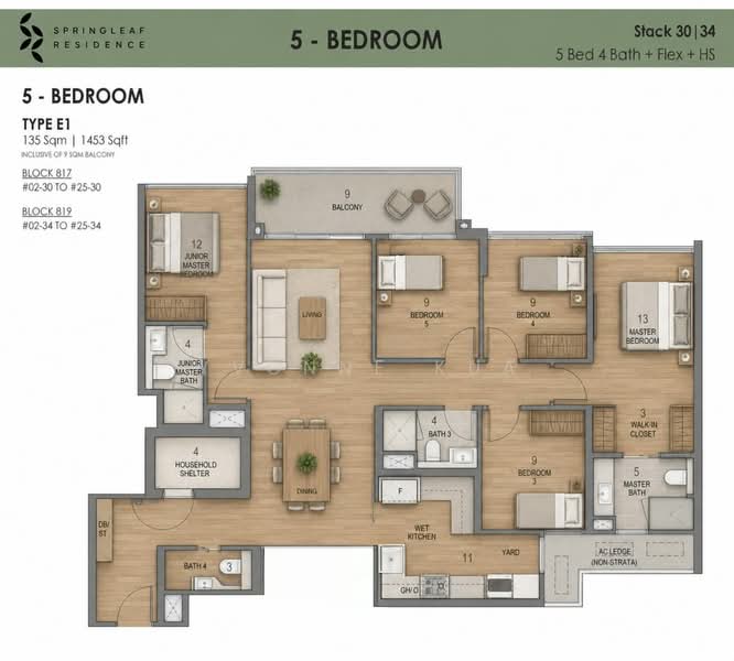 Springleaf Residence, 811 Upper Thomson Road, 5 Bedrooms, 1,453 sqft, Condominium For Sale, by Yvonne Kua, 500198297 - PropertyGuru.com.sg