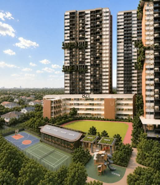 Springleaf Residence, 811 Upper Thomson Road, 5 Bedrooms, 1,453 sqft, Condominium For Sale, by Yvonne Kua, 500198297 - Exterior - PropertyGuru.com.sg