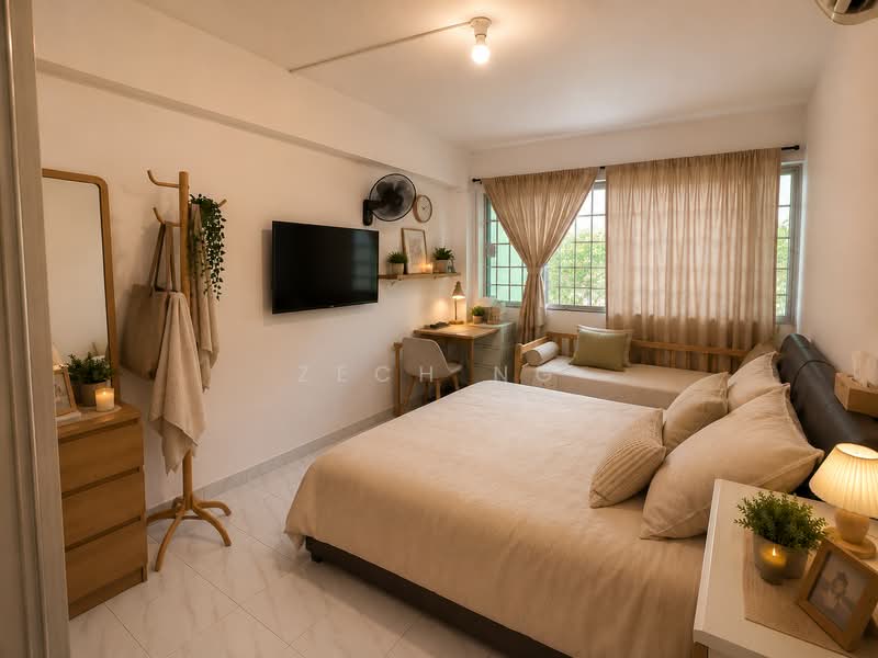 1300SQFT SPACIOUS 5R FLAT IN HOUGANG!, Hougang Avenue 10, 3 Bedrooms, 1,292 sqft, HDB Flat For Sale, by Zech Ng, 500198383 - Bedroom - PropertyGuru.com.sg