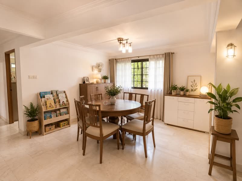 1300SQFT SPACIOUS 5R FLAT IN HOUGANG!, Hougang Avenue 10, 3 Bedrooms, 1,292 sqft, HDB Flat For Sale, by Zech Ng, 500198383 - Dining Room - PropertyGuru.com.sg