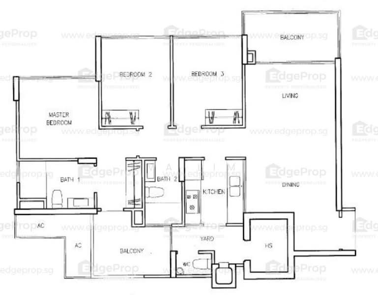 Waterview, 87 Tampines Avenue 1, 3 Bedrooms, 1,130 sqft, Condominium For Rent, by Eva Lim, 500198385 - PropertyGuru.com.sg