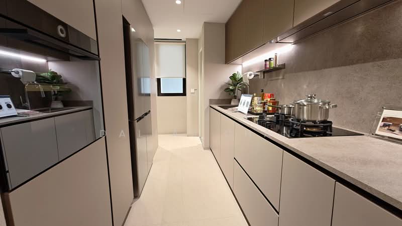 Zyon Grand, 3 Kim Seng Road, 4 Bedrooms, 1,421 sqft, Condominium For Sale, by Dallas Chan, 500198423 - Wet Kitchen Kitchen + Yard  - PropertyGuru.com.sg