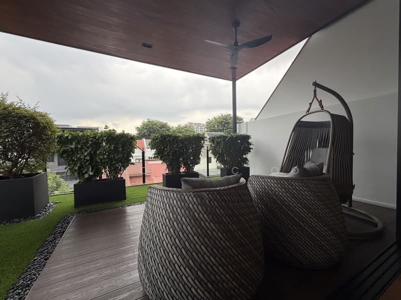 New Listing @ Serangoon Gardens ! 999yrs Modern SD w Basement & Lift @ Kingswear Ave, Serangoon gardens, 5 Bedrooms, 5,500 sqft, Semi-Detached House For Sale, by Lincoln Choo, 500198435 - Balcony - PropertyGuru.com.sg
