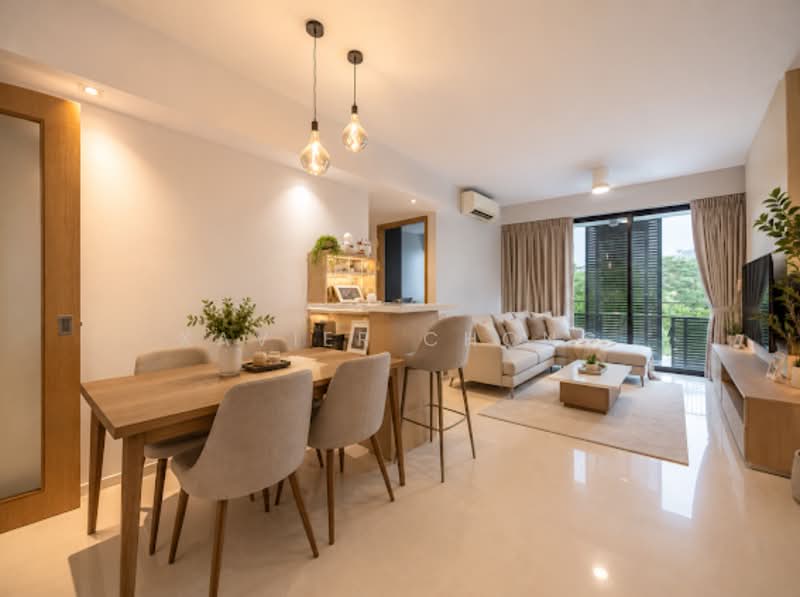 Westwood Residences EC, 180 Westwood Avenue, 3 Bedrooms, 1,033 sqft, Condominium For Rent, by Xavier Chong, 500198454 - Living Room - PropertyGuru.com.sg