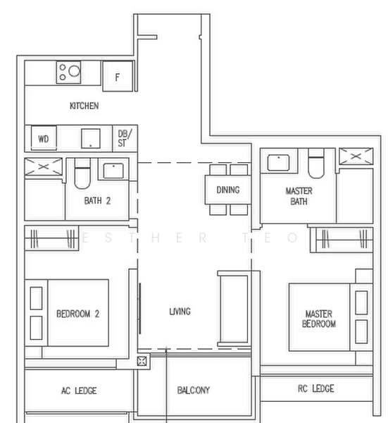 The Botany at Dairy Farm, 3 Dairy Farm Walk, 2 Bedrooms, 678 sqft, Condominium For Rent, by Esther Teo, 500198478 - PropertyGuru.com.sg