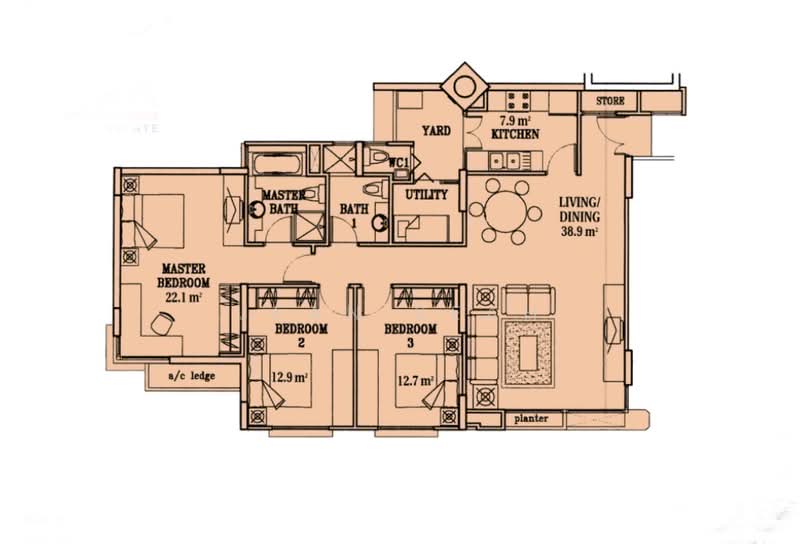 The Florida, 78 Hougang Avenue 7, 3 Bedrooms, 1,292 sqft, Condominium For Sale, by Jean Seah, 500198531 - PropertyGuru.com.sg
