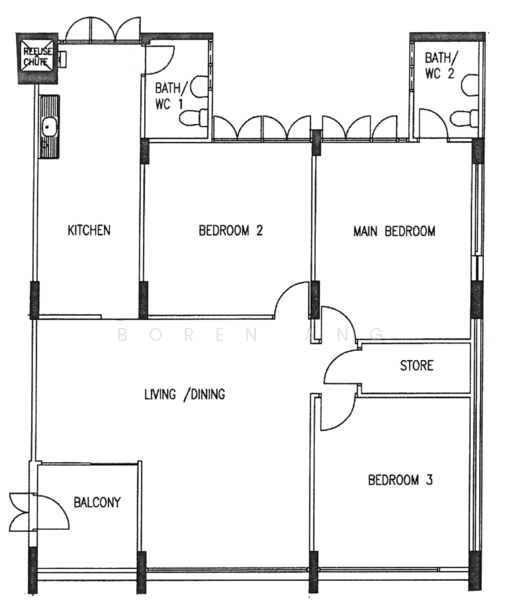 349 Woodlands Avenue 3, 349 Woodlands Avenue 3, 3 Bedrooms, 904 sqft, HDB Flat For Sale, by Boren Ang, 500198557 - PropertyGuru.com.sg