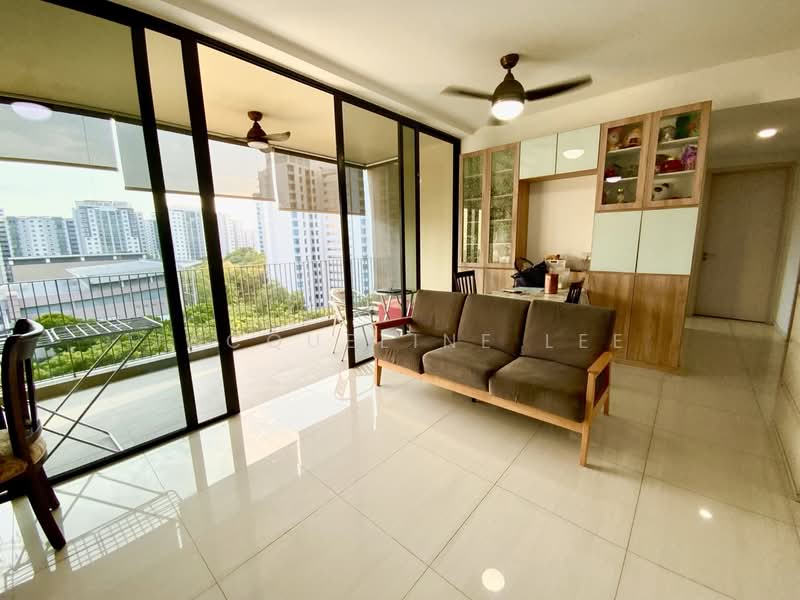 The Amore, 55 Edgedale Plains, 3 Bedrooms, 990 sqft, Executive Condominium For Sale, by Jacqueline Lee, 500198605 - Living Room - PropertyGuru.com.sg