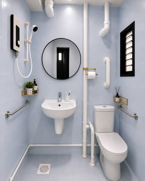 401 Hougang Avenue 10, 401 Hougang Avenue 10, Room Rental, 250 sqft, HDB Flat For Rent, by Kimberly Sarah, 500198804 - Master bathroom - PropertyGuru.com.sg