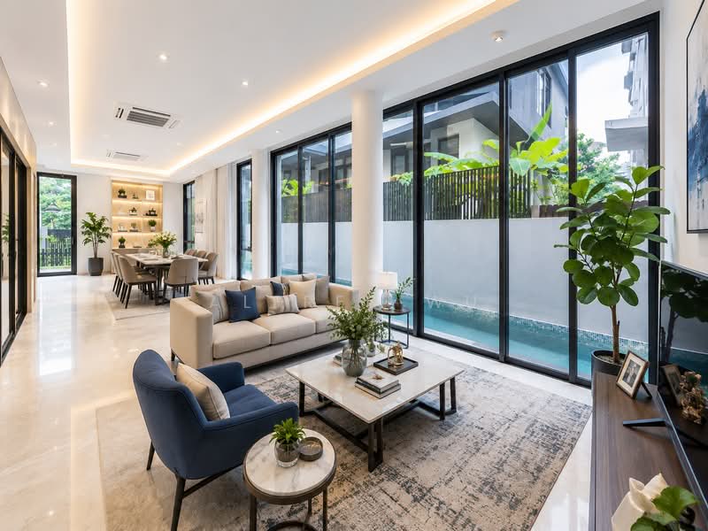 ✨ BRAND NEW LUXURY DETACHED @ SIAN TUAN AVENUE ✨, , 7 Bedrooms, 11,563 sqft, Detached House For Sale, by Alfred Wu, 500199008 - Living Room - PropertyGuru.com.sg