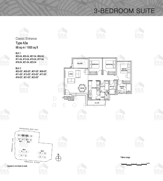 Lush Acres, 3 Fernvale Close, 3 Bedrooms, 1,055 sqft, Executive Condominium For Sale, by Dannel George, 500199204 - PropertyGuru.com.sg