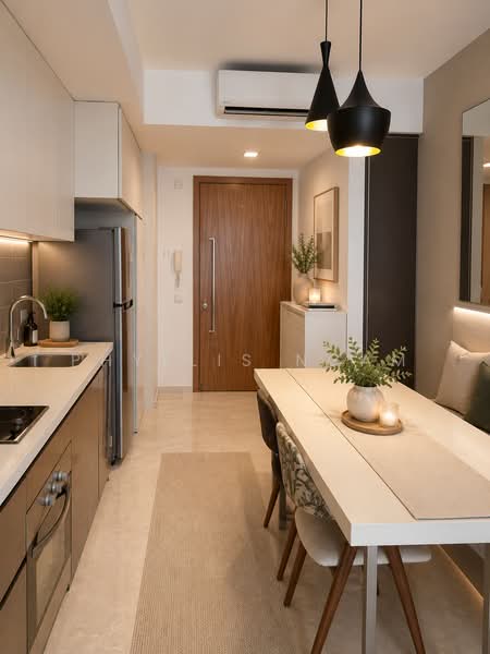 City living with MRT at doorstep, , 1 Bedroom, 484 sqft, Condominium For Sale, by Phyllis Ngam, 500199228 - Kitchen - PropertyGuru.com.sg