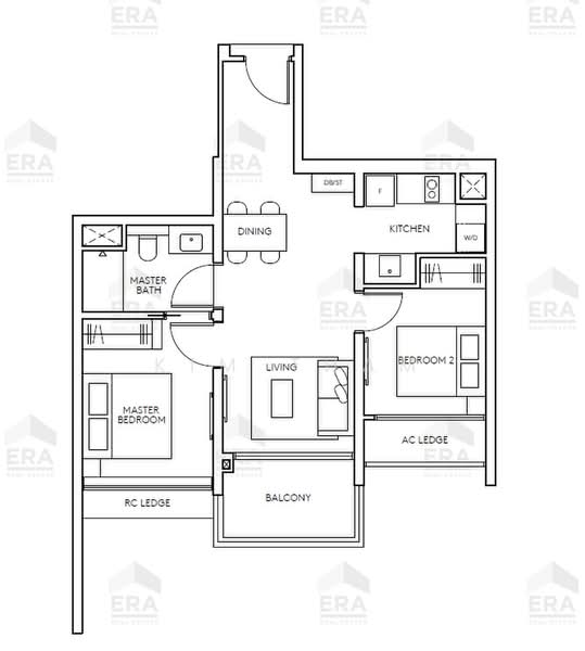AMO Residence, 21 Ang Mo Kio Rise, Ang Mo Kio / Bishan / Thomson, 2 Bedrooms, 678 sqft, Condominium For Sale, by Kim Tham, 500199248 - PropertyGuru.com.sg