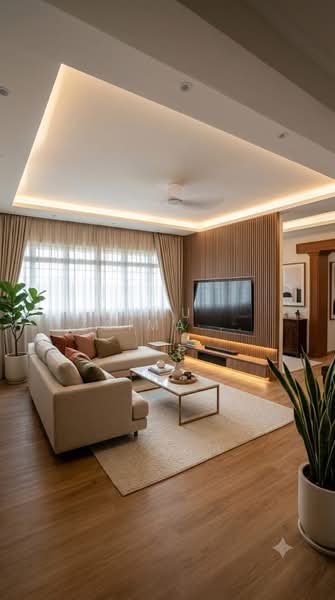 419 Woodlands Street 41, 419 Woodlands Street 41, 5 Bedrooms, 1,894 sqft, HDB Flat For Sale, by Ayu Zaimah Sabtu, 500199269 - Living Room illustratikn - PropertyGuru.com.sg