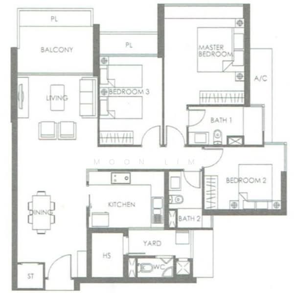 The Metropolitan Condominium, 8 Alexandra View, 3 Bedrooms, 1,399 sqft, Condominium For Rent, by Moon Lim, 500199405 - PropertyGuru.com.sg