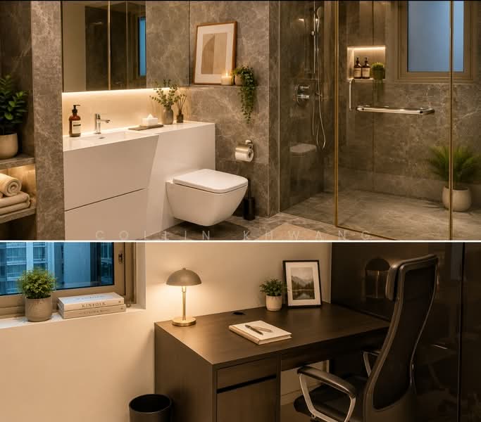 Cairnhill Nine, 15 Cairnhill Road, 1 Bedroom, 743 sqft, Condominium For Rent, by Collin Khwang, 500199421 - Bathroom - PropertyGuru.com.sg