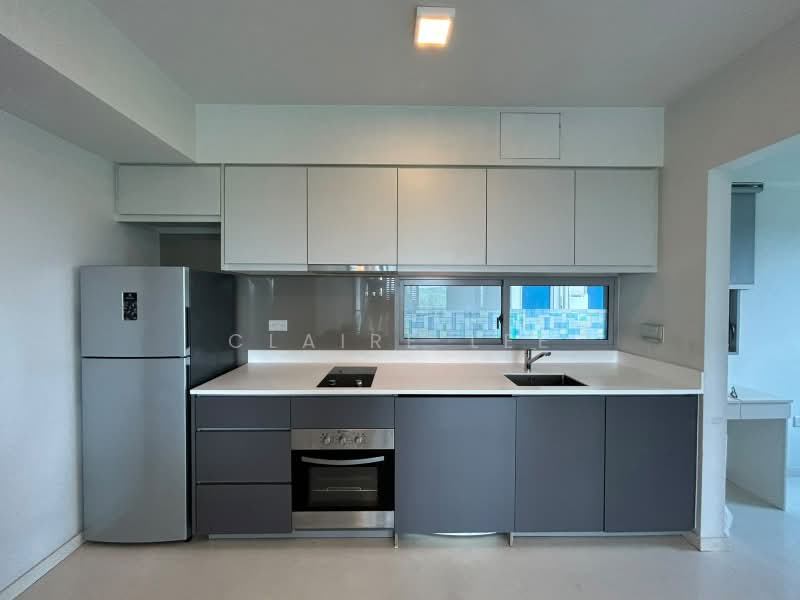 Q Bay Residences, 1 Tampines Street 86, 1 Bedroom, 590 sqft, Condominium For Rent, by Claire Lee, 500199423 - Kitchen - PropertyGuru.com.sg
