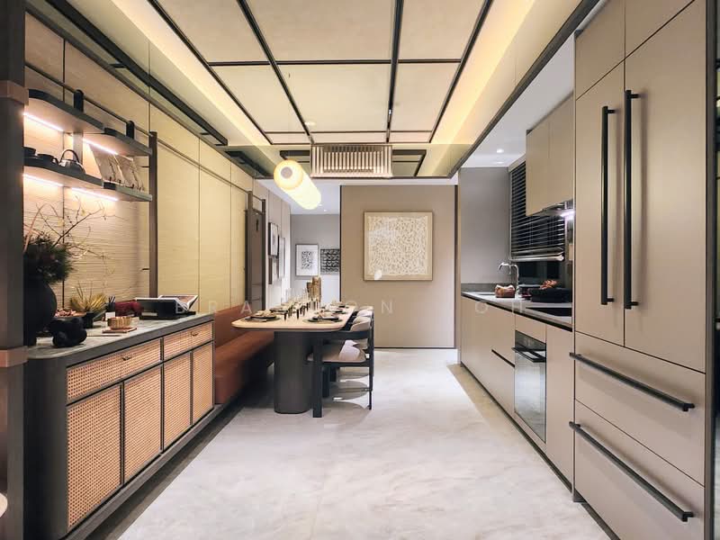 The Robertson Opus, 11 Unity Street, 3 Bedrooms, 990 sqft, Condominium For Sale, by Brandon Koh, 500199467 - Dining Room - PropertyGuru.com.sg
