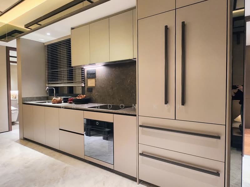 The Robertson Opus, 11 Unity Street, 3 Bedrooms, 990 sqft, Condominium For Sale, by Brandon Koh, 500199467 - Kitchen - PropertyGuru.com.sg