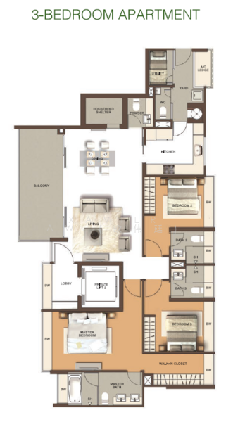 Residences @ Emerald Hill, 119 Emerald Hill Road, 3 Bedrooms, 1,657 sqft, Condominium For Sale, by Xavier Aw (欧伟廷), 500199471 - PropertyGuru.com.sg
