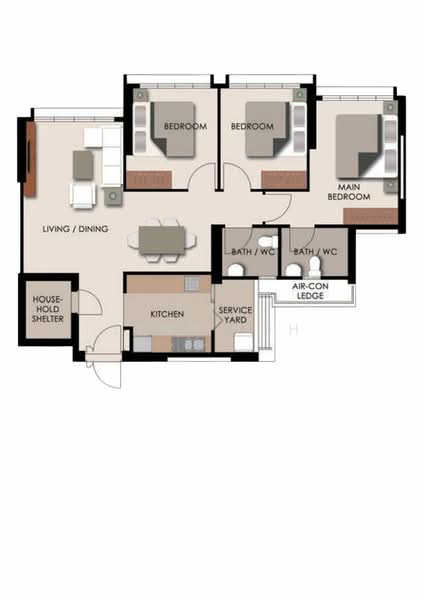 812B Choa Chu Kang Avenue 7, 812B Choa Chu Kang Avenue 7, 3 Bedrooms, 1,001 sqft, HDB Flat For Sale, by Lynn Loh, 500199492 - PropertyGuru.com.sg