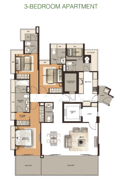 Residences @ Emerald Hill, 119 Emerald Hill Road, 3 Bedrooms, 1,851 sqft, Condominium For Sale, by Xavier Aw (欧伟廷), 500199494 - PropertyGuru.com.sg