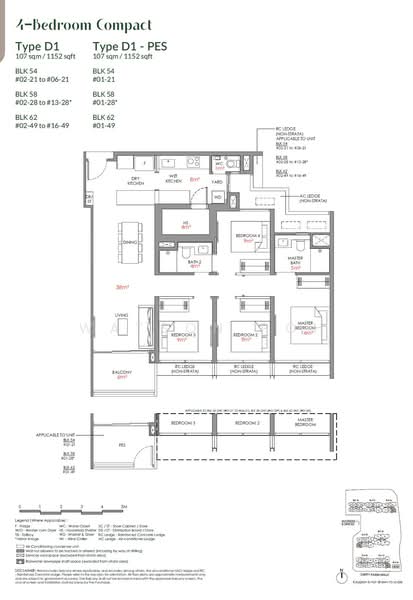 Narra Residences, , 4 Bedrooms, 1,152 sqft, Condominium For Sale, by Watson Poh, 500199505 - PropertyGuru.com.sg