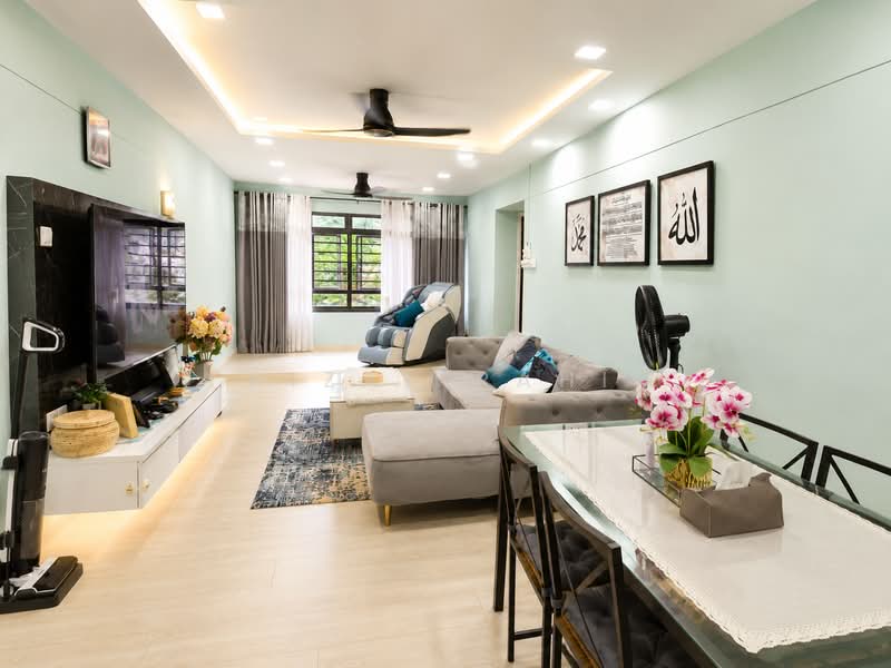 764A Woodlands Circle, 764A Woodlands Circle, 3 Bedrooms, 1,194 sqft, HDB Flat For Sale, by Faizal Rahim, 500199521 - Living Room - PropertyGuru.com.sg