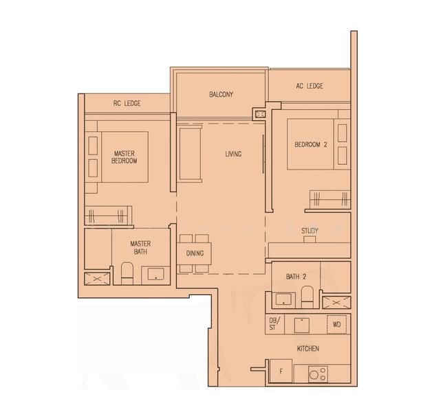 The Botany at Dairy Farm, 5 Dairy Farm Walk, 2 Bedrooms, 743 sqft, Condominium For Sale, by Geri Pang 冯惠贤, 500199538 - PropertyGuru.com.sg