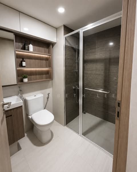 Sol Acres, 8 Choa Chu Kang Grove, 3 Bedrooms, 1,066 sqft, Executive Condominium For Sale, by Elizabeth Lee, 500199598 - Bathroom - PropertyGuru.com.sg
