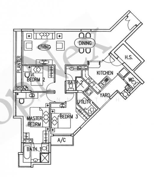 Compass Heights, 11 Sengkang Square, 3 Bedrooms, 1,324 sqft, Condominium For Rent, by Kenny Toh, 500199604 - PropertyGuru.com.sg