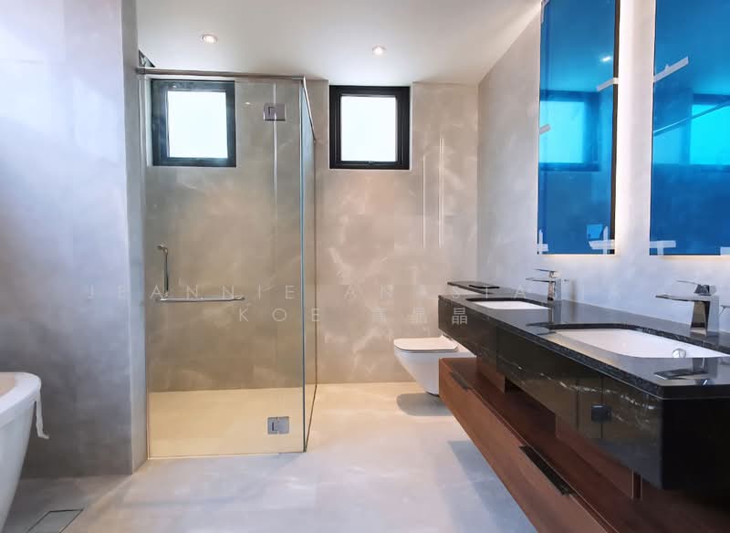 Modern 3.5 + Basement Storey Detached @ Charlton, Kovan, Serangoon, Kovan, Charlton, 6 Bedrooms, 9,699 sqft, Detached House For Sale, by Jeannie Anastasia Koe 高晶晶, 500199741 - Bathroom - PropertyGuru.com.sg