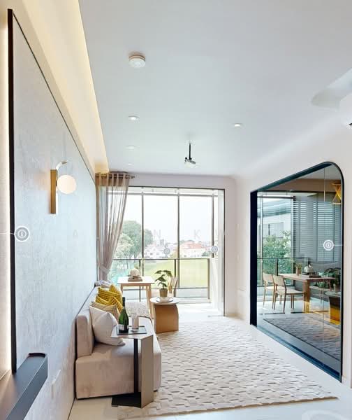 Bagnall Haus, 811 Upper East Coast Road, 1 Bedroom, 495 sqft, Condominium For Sale, by Alvin Kwan, 500199794 - Living Room - PropertyGuru.com.sg