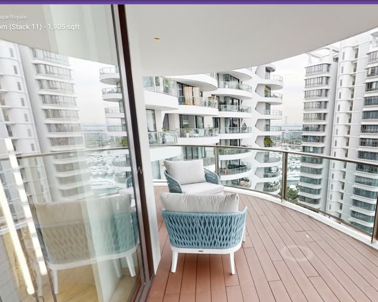 Cape Royale, 25 Cove Way, 3 Bedrooms, 1,722 sqft, Condominium For Sale, by Liew Derrick, 500199805 - Balcony - PropertyGuru.com.sg