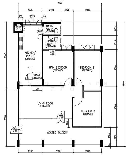 412 Saujana Road, 412 Saujana Road, 3 Bedrooms, 904 sqft, HDB Flat For Sale, by Wong Kai Sun 黄开山, 500199924 - PropertyGuru.com.sg