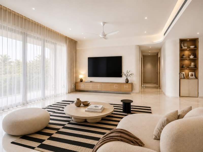 The Giverny Residences, 6 Robin Drive, 4 Bedrooms, 1,841 sqft, Condominium For Sale, by Carrie Chin, 500199943 - Living Room - PropertyGuru.com.sg