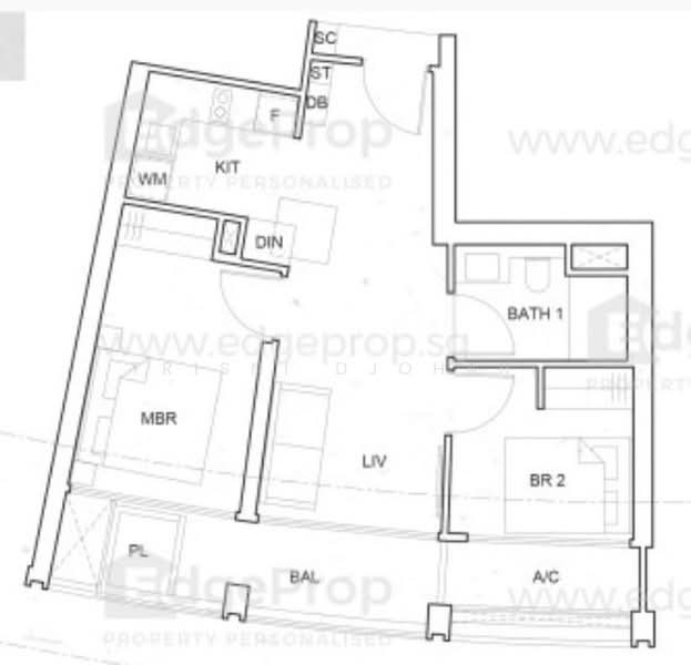 One Pearl Bank, 1 Pearl Bank, 2 Bedrooms, 700 sqft, Condominium For Rent, by Trisni Djohari, 500200121 - PropertyGuru.com.sg