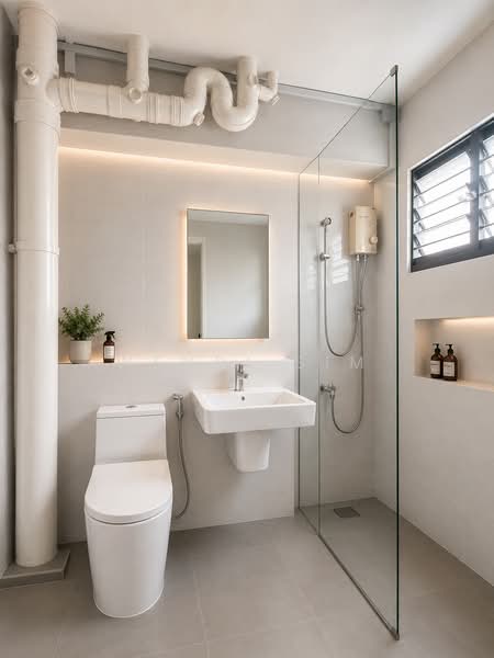 505 Choa Chu Kang Street 51, 505 Choa Chu Kang Street 51, 3 Bedrooms, 1,162 sqft, HDB Flat For Sale, by Wendi Sim, 500200220 - Master Bathroom - PropertyGuru.com.sg