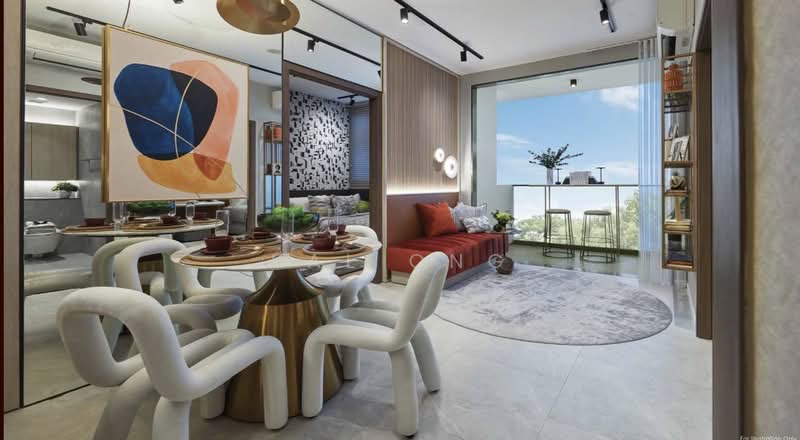 Orchard Sophia, 128 Sophia Road, 2 Bedrooms, 592 sqft, Condominium For Rent, by Kal Ong, 500200227 - Living Room - PropertyGuru.com.sg