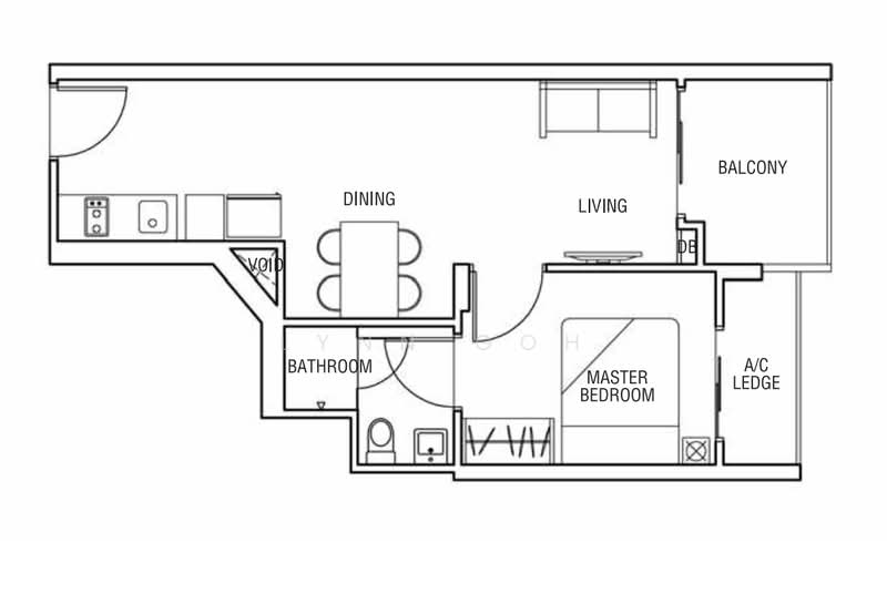 Viento, 29 Lorong 30 Geylang, 1 Bedroom, 452 sqft, Condominium For Rent, by Lynn Goh, 500200229 - PropertyGuru.com.sg