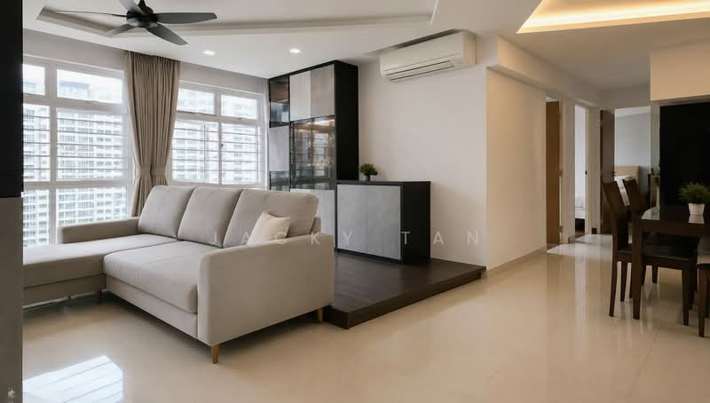 662D Edgedale Plains, 662D Edgedale Plains, 3 Bedrooms, 1,206 sqft, HDB Flat For Sale, by Jacky Tan, 500200290 - Living Room - PropertyGuru.com.sg