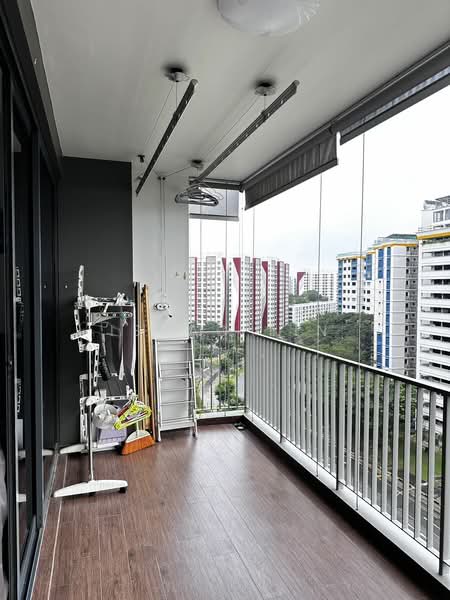 SkyPark Residences, 1 Sembawang Crescent, 3 Bedrooms, 1,152 sqft, Executive Condominium For Sale, by Isaac Lin, 500200299 - Balcony - PropertyGuru.com.sg