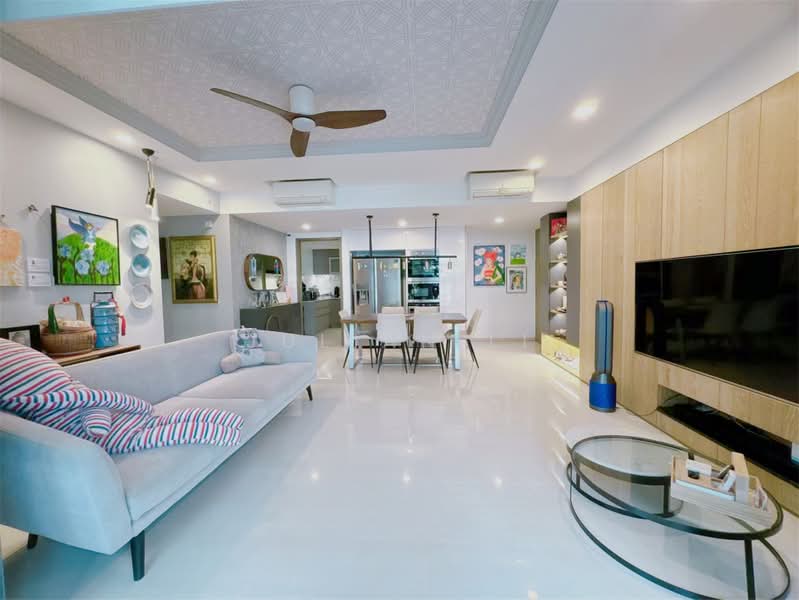 Bellewaters, 19 Anchorvale Crescent, 4 Bedrooms, 1,238 sqft, Executive Condominium For Sale, by Julian Li, 500200369 - Living Room - PropertyGuru.com.sg