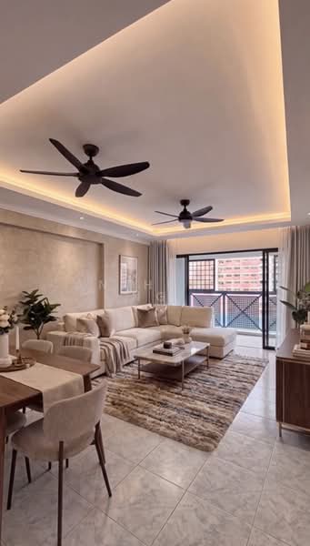 Blk 101A, Lorong 2, 4 Bedrooms, 1,582 sqft, HDB Flat For Sale, by Anthony Ng, 500200397 - Living Room -Ai generated - PropertyGuru.com.sg