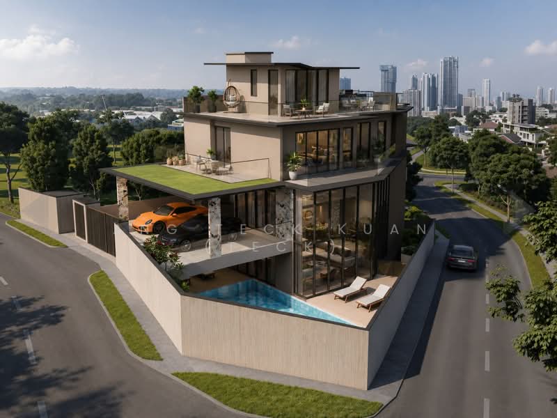 Luxurious! BN! Prized Address!, Chancery, Bukit Tunggal, Hilltop View, 5 Bedrooms, 6,560 sqft, Semi-Detached House For Sale, by Ang Teck Kuan (Teck), 500200421 - Exterior - PropertyGuru.com.sg
