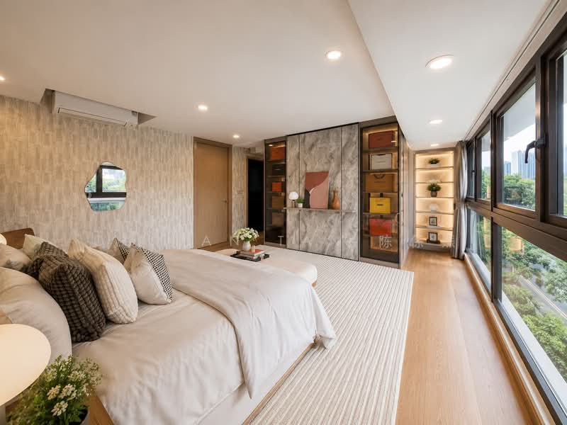 ⭐️LAST BRAND NEW TOP 3.5-STY CORNER TERRACE IN D11⭐️1 KM OF SJI JUNIOR⭐️NEAR NOVENA MRT & BUS STOP⭐️, Shrewsbury Road Buckley Gentle Gilstead Evelyn Chancery Barker Goldhill Mount Rosie Dyson Merlimau Tan Sim Boh Whitley Bo Seng Novena Utara Selatan Emerald Saunders Cairnhill Mutiara Hoot Kiam Arnap Kelawar Tupai Robin Fernhill Cambridge Carlisle, 6 Bedrooms, 6,926 sqft, Corner Terrace For Sale, by Damian Tan 陈係赈, 500200453 - Master Bedroom - PropertyGuru.com.sg