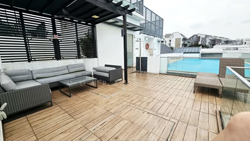 SeaSuites, 252 Pasir Panjang Road, 1 Bedroom, 517 sqft, Apartment For Rent, by Clara Heng, 500200521 - Roof Terrace Relax Pavilion near to Pool - PropertyGuru.com.sg