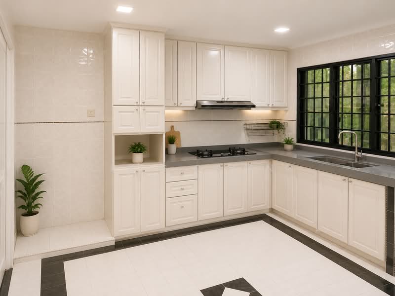 Serangoon Garden Estate, Portchester/ Huddington/ Kingswear/ Cowdray/ Bridport/ Hemsley Avenue, 4 Bedrooms, 3,000 sqft, Corner Terrace For Sale, by Chris Chiang, 500200531 - Kitchen - PropertyGuru.com.sg