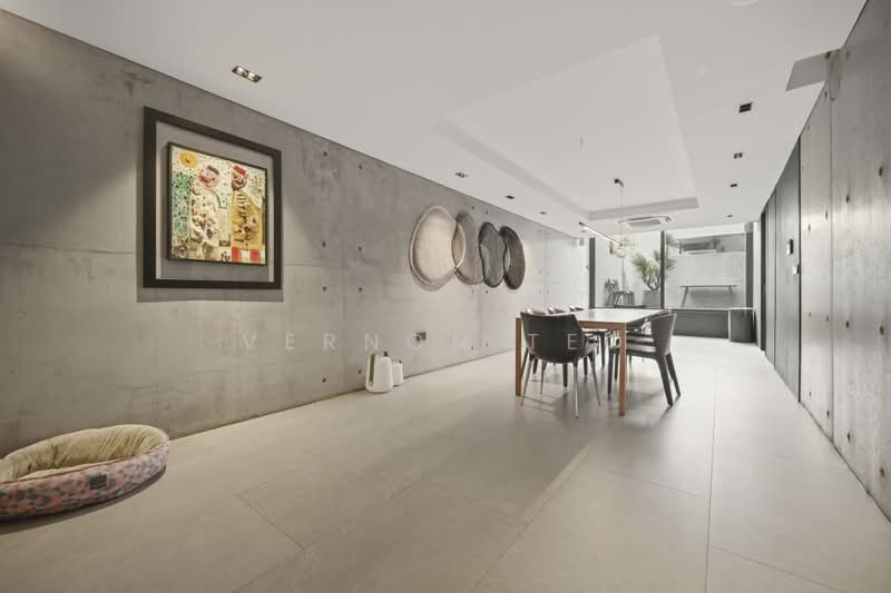 HOST 50 pax - ALMOST NEW MINIMALIST HOME FACING GREENERY, , 5 Bedrooms, 5,000 sqft, Terraced House For Sale, by Vernon Teo, 500200533 - Dining Room - PropertyGuru.com.sg